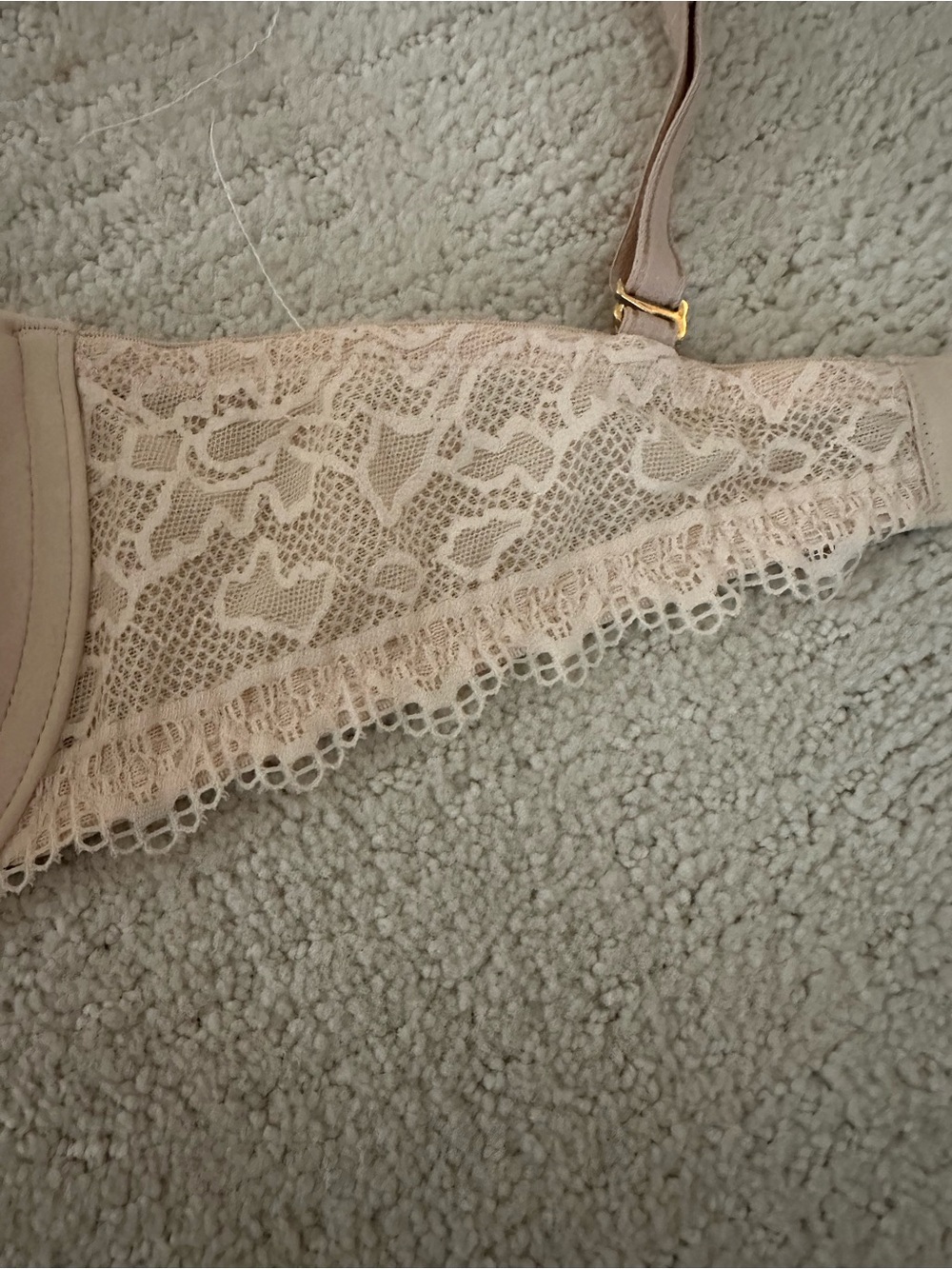Soma Embraceable Demi Bra 34D Nude Seamless Lace Trim T-Shirt Bra Molded Cups - Picture 2 of 8